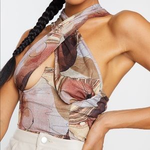 PrettyLittleThing|US 4/UK 8| Beige Abstract